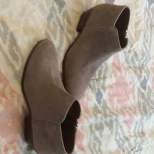 Tan booties NWOT